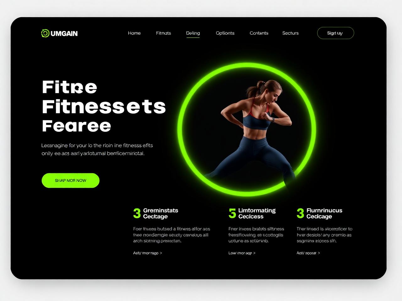 Fitness App Landing